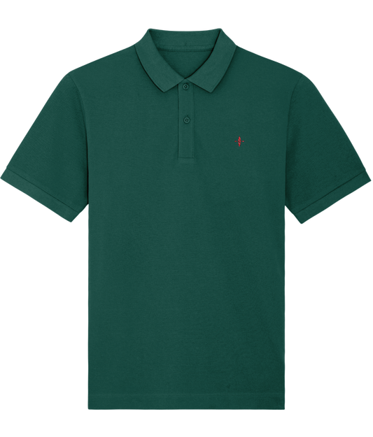 Sunseasand Embroidered.Red Logo Plain Polo Shirt