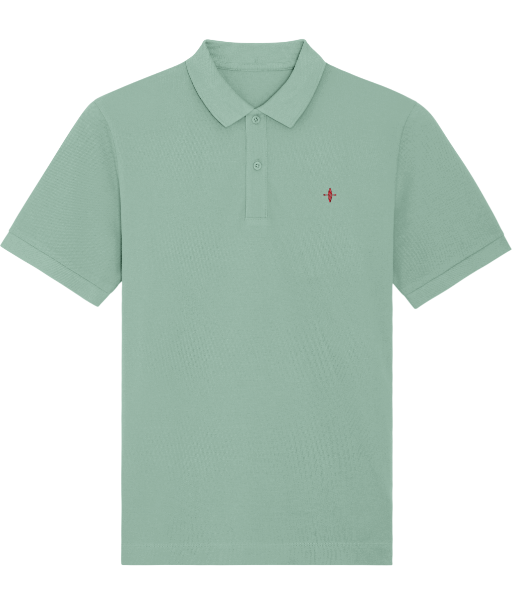 Sunseasand Embroidered.Red Logo Plain Polo Shirt