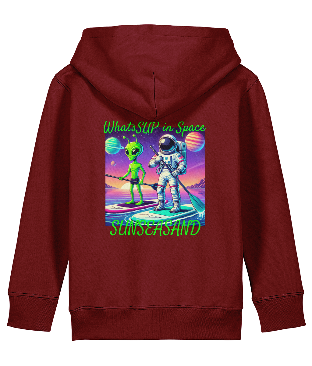 Kids WhatSUP in Space Printed Hoodie