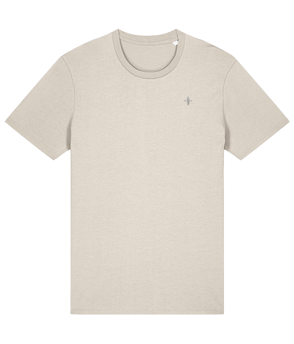 Sunseasand Embroidered White Logo Plain Tee