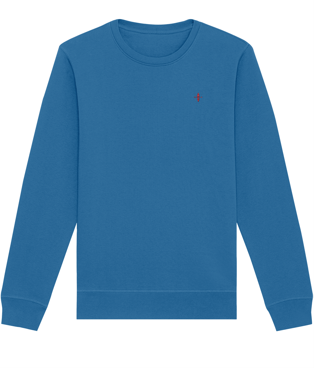 Sunseasand Embroidered Red Logo Plain Sweatshirt