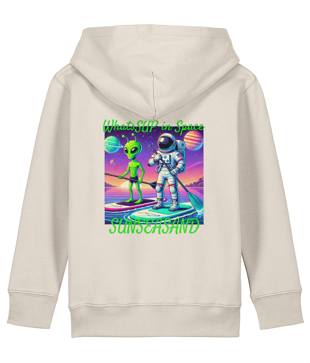 Kids WhatSUP in Space Printed Hoodie