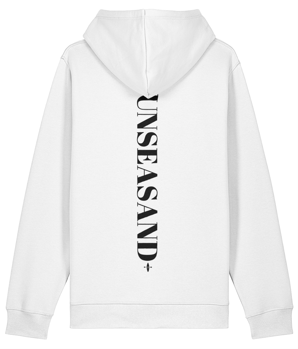 Sunseasand Embroidered Black Logo Printed Back Hoodie