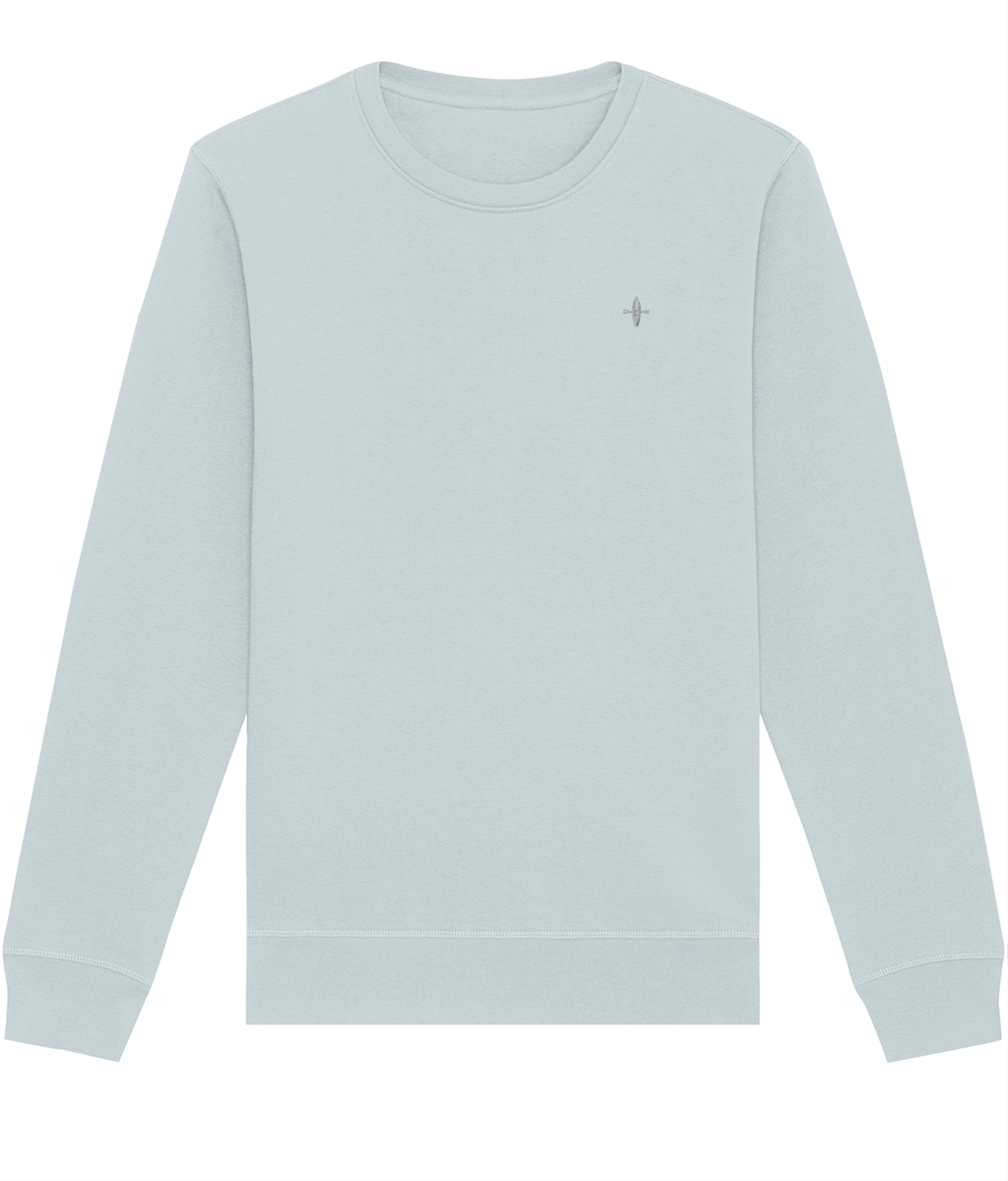 Sunseasand Embroidered White Logo Plain Sweatshirt