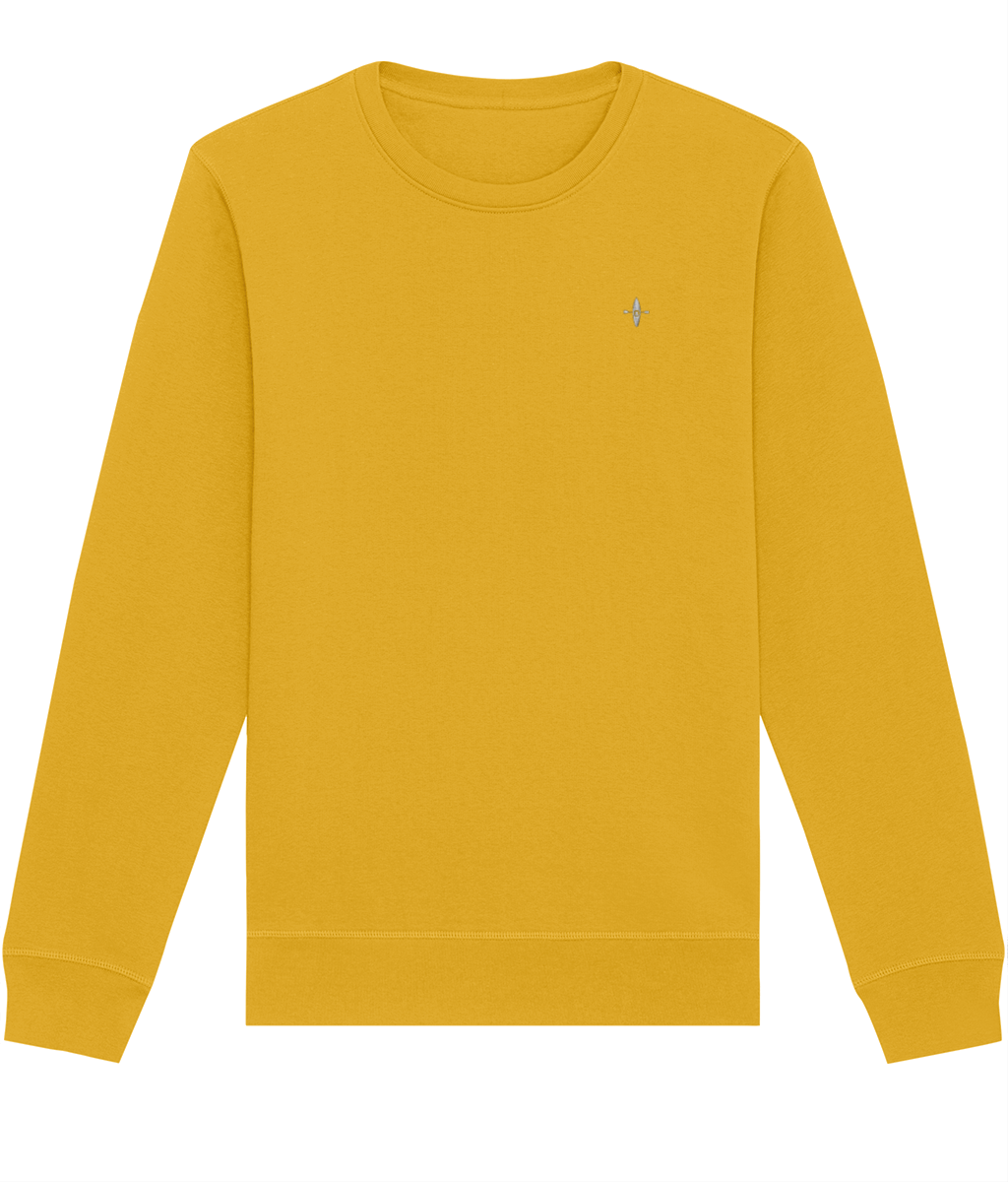 Sunseasand Embroidered White Logo Plain Sweatshirt