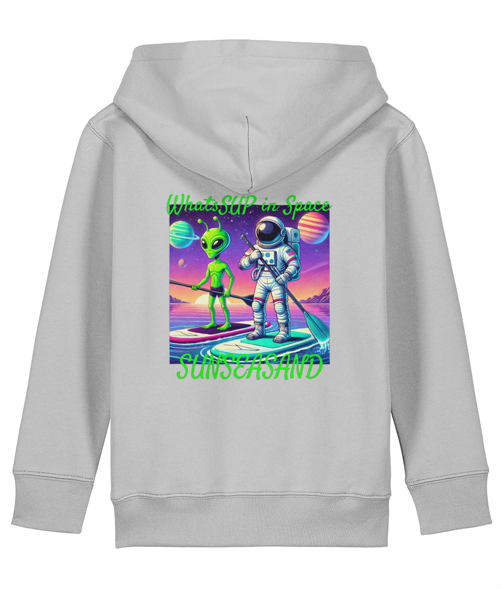 Kids WhatSUP in Space Printed Hoodie