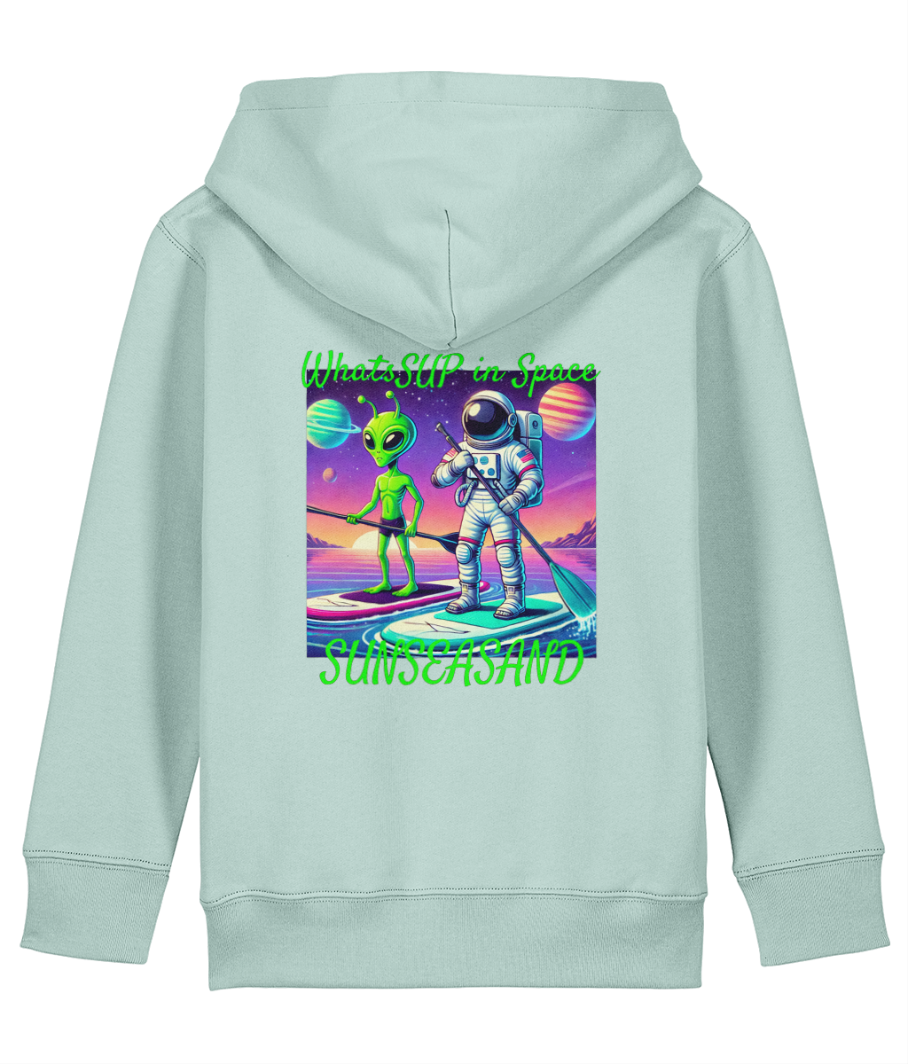 Kids WhatSUP in Space Printed Hoodie