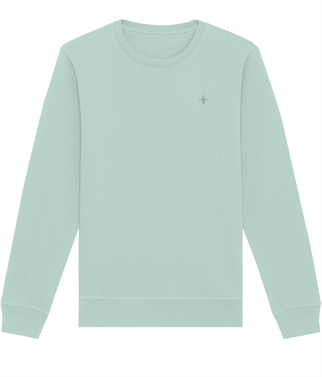 Sunseasand Embroidered White Logo Plain Sweatshirt