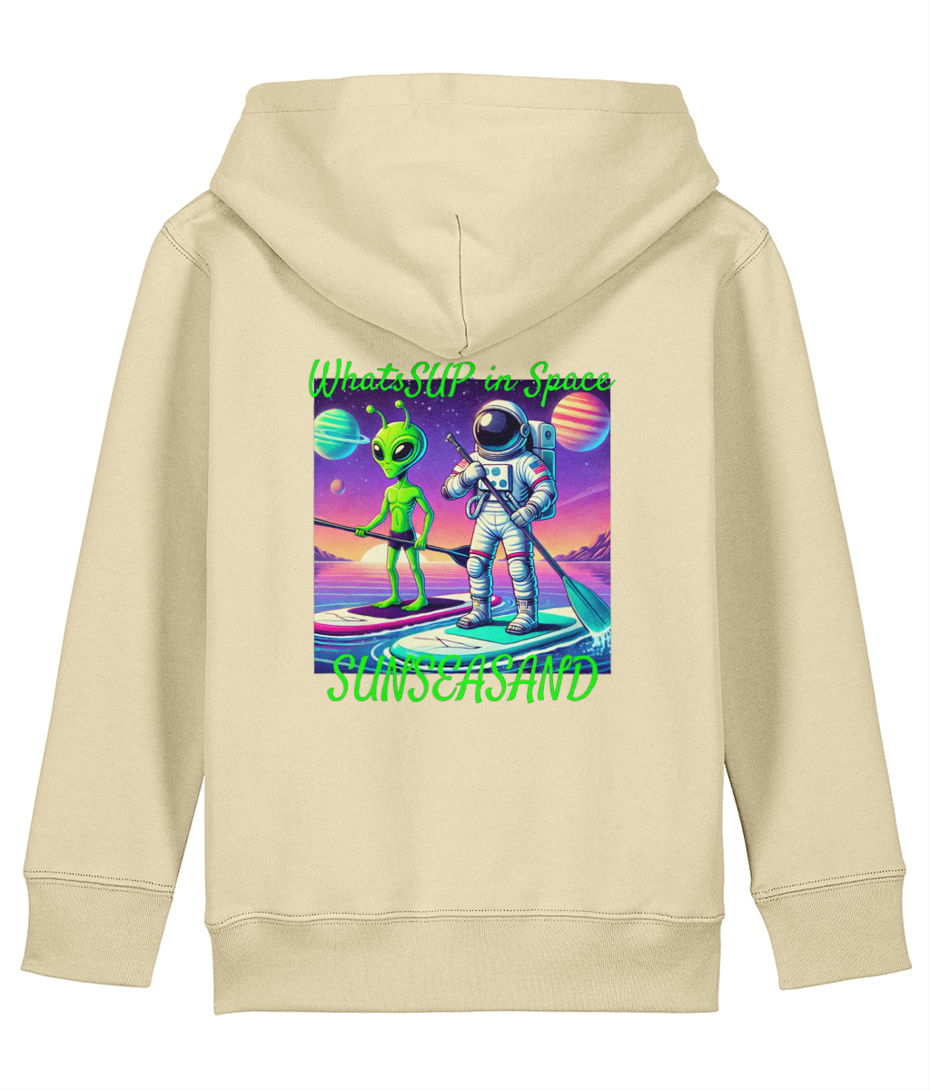 Kids WhatSUP in Space Printed Hoodie