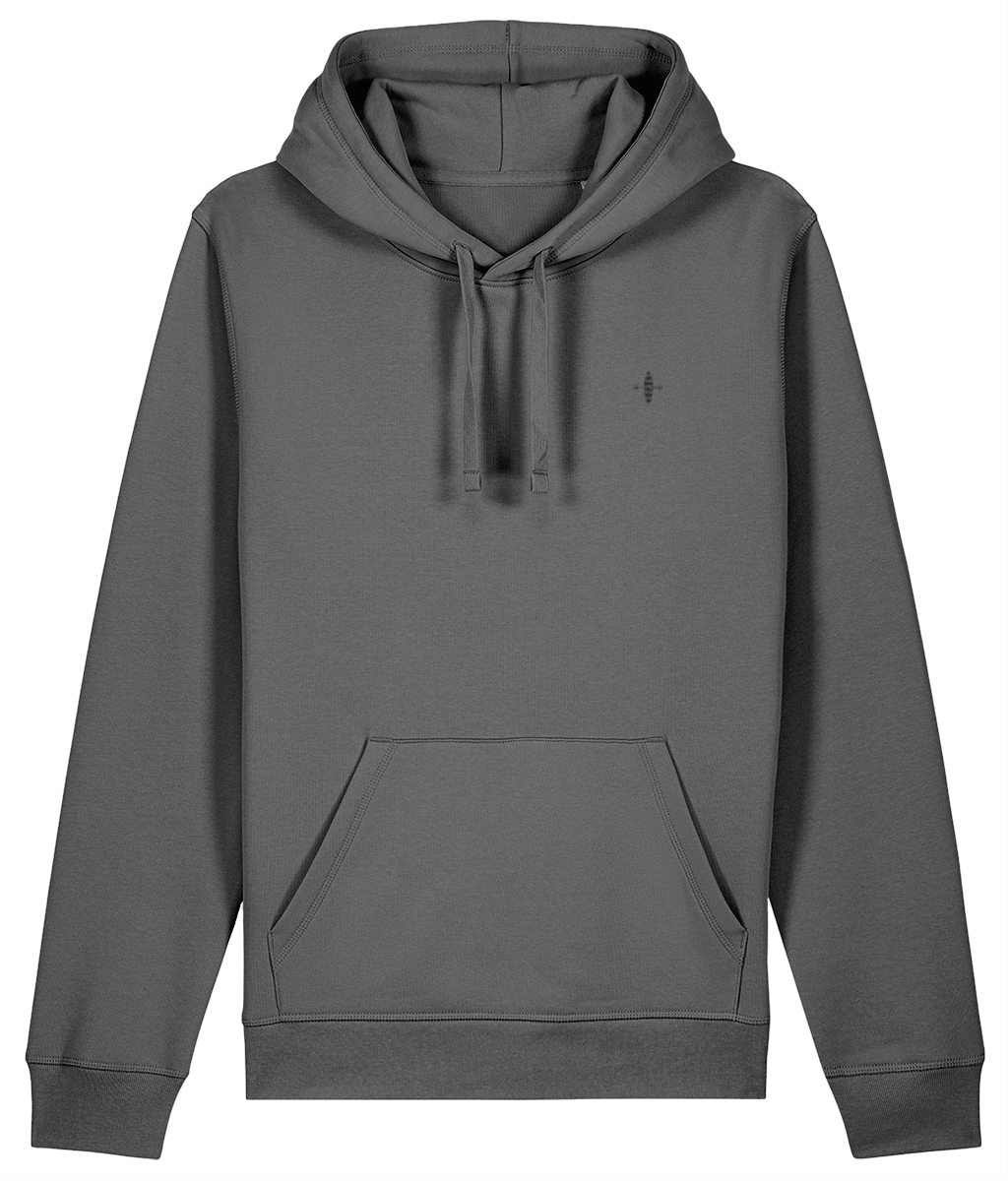 Sunseasand Embroidered Black Logo Printed Back Hoodie