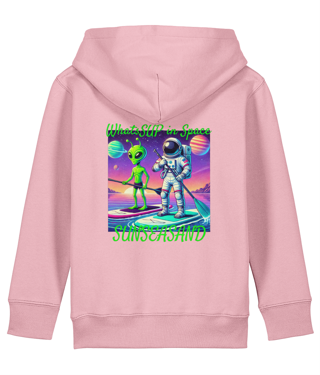 Kids WhatSUP in Space Printed Hoodie