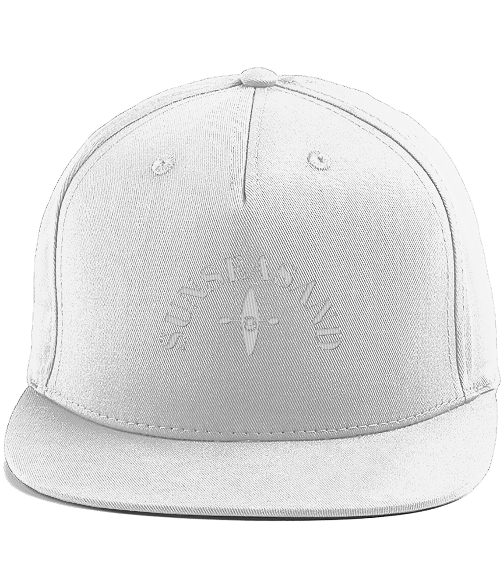 Flat Brim Sunseasand Logo Baseball Cap