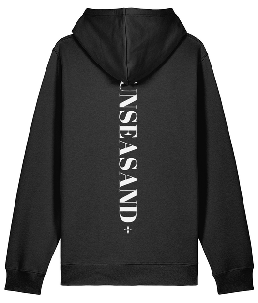 Sunseasand Embroidered White Logo Printed Back Hoodie