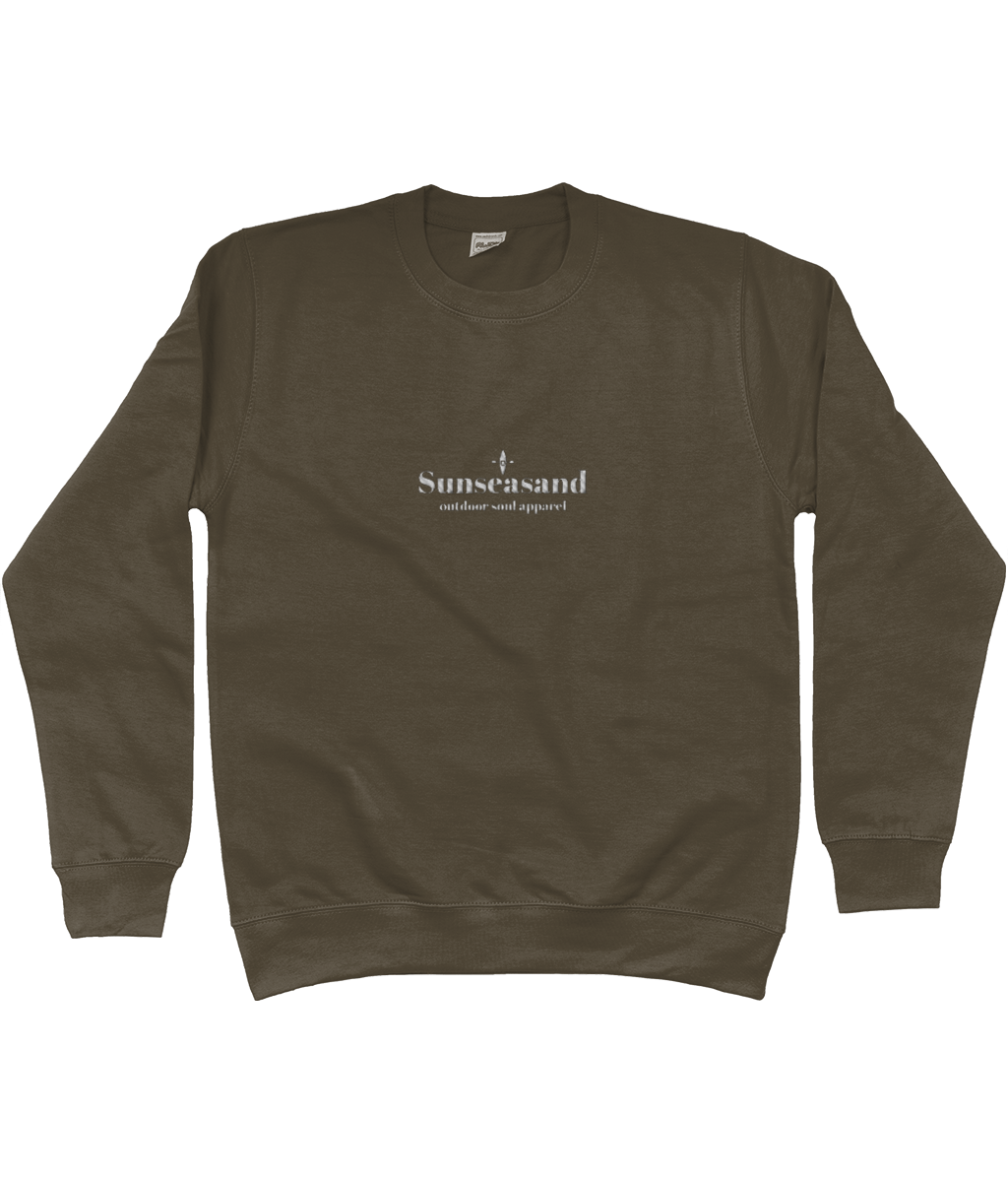 Sunseasand Embroidered Outdoor Soul Apparel Sweatshirt