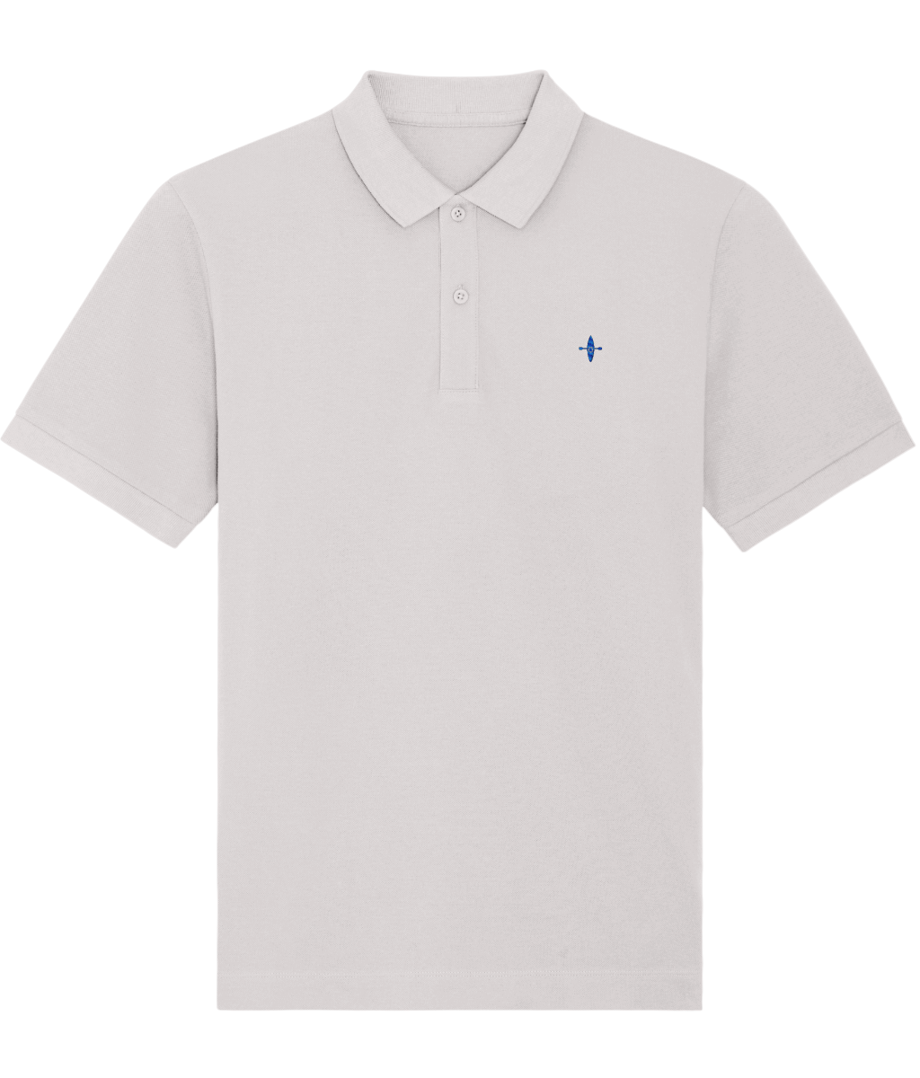 Sunseasand Embroidered Blue Logo Plain Polo Shirt