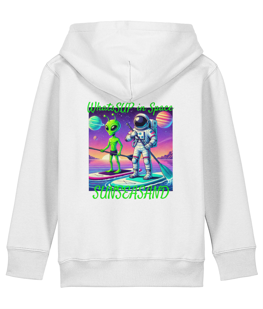 Kids WhatSUP in Space Printed Hoodie