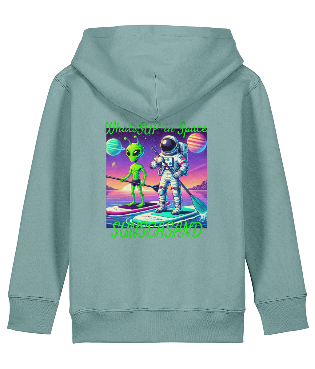 Kids WhatSUP in Space Printed Hoodie