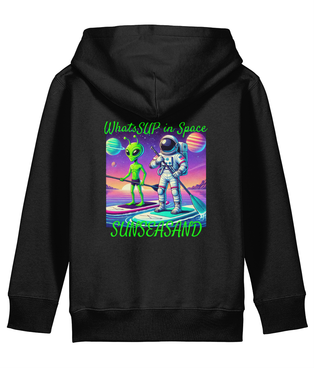 Kids WhatSUP in Space Printed Hoodie