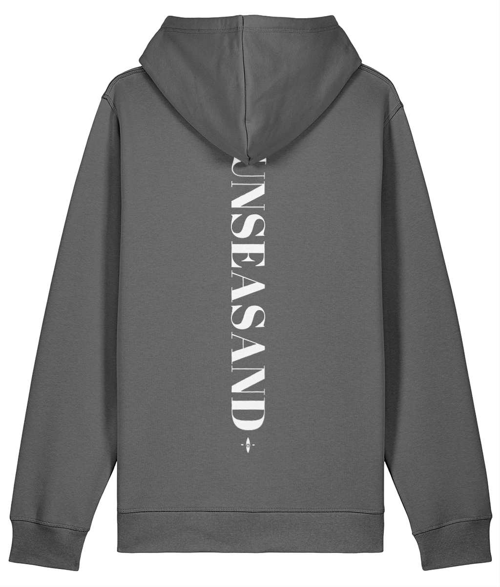 Sunseasand Embroidered White Logo Printed Back Hoodie