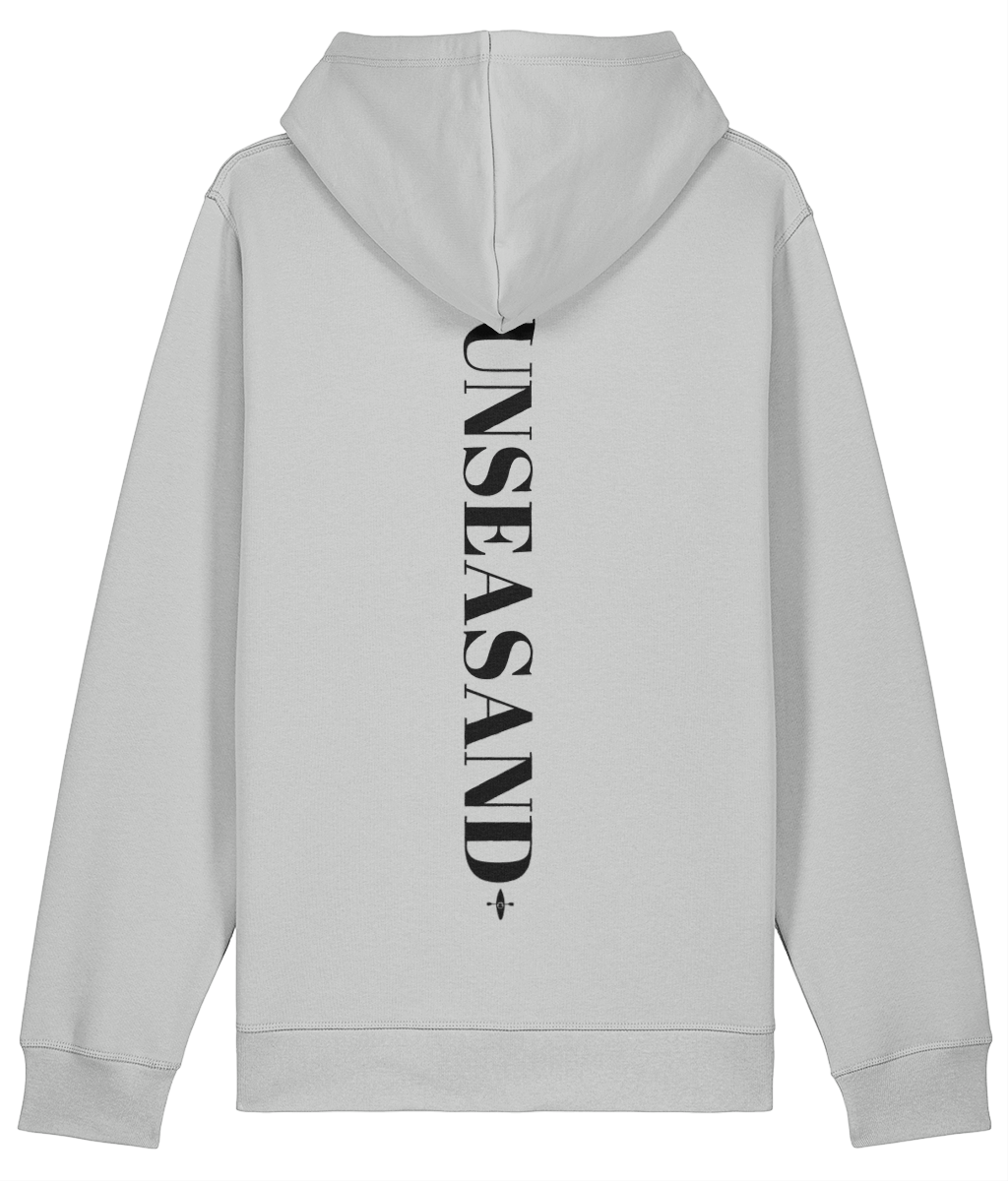 Sunseasand Embroidered Black Logo Printed Back Hoodie