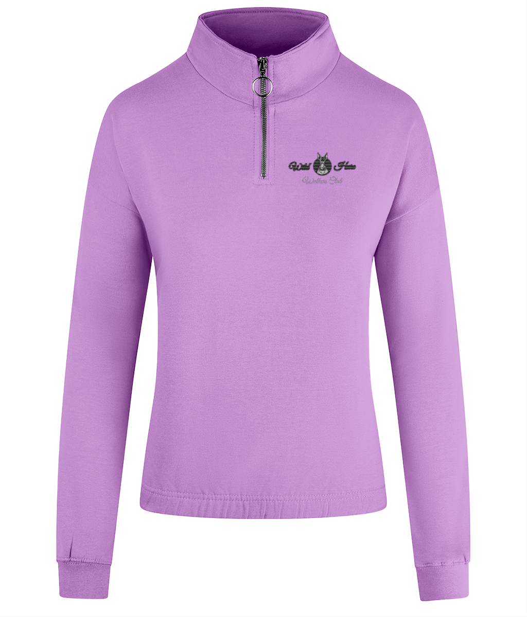 Women's Cropped ¼ Zip Wild Hare Walkers Club