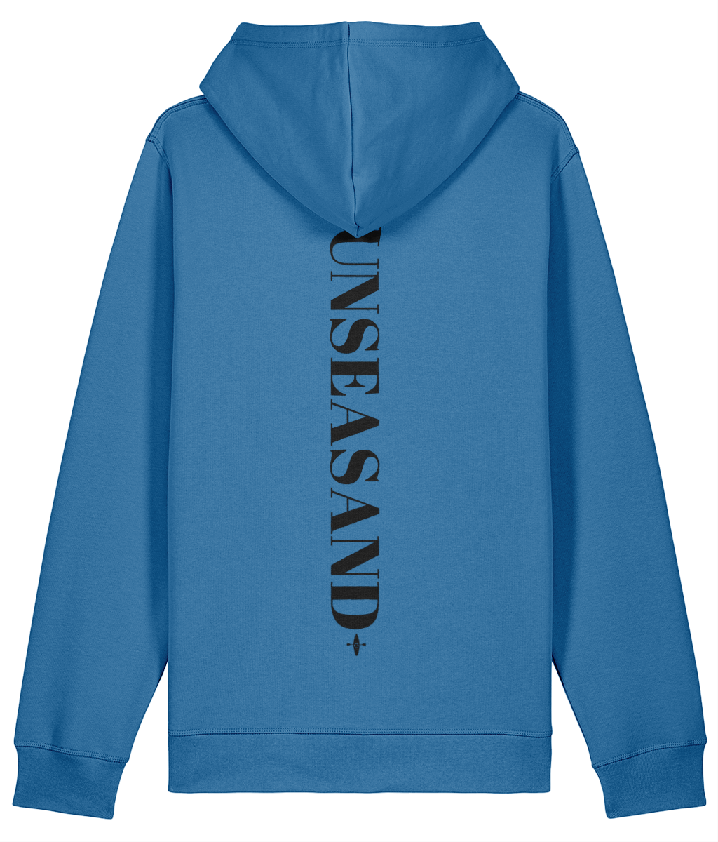 Sunseasand Embroidered Black Logo Printed Back Hoodie