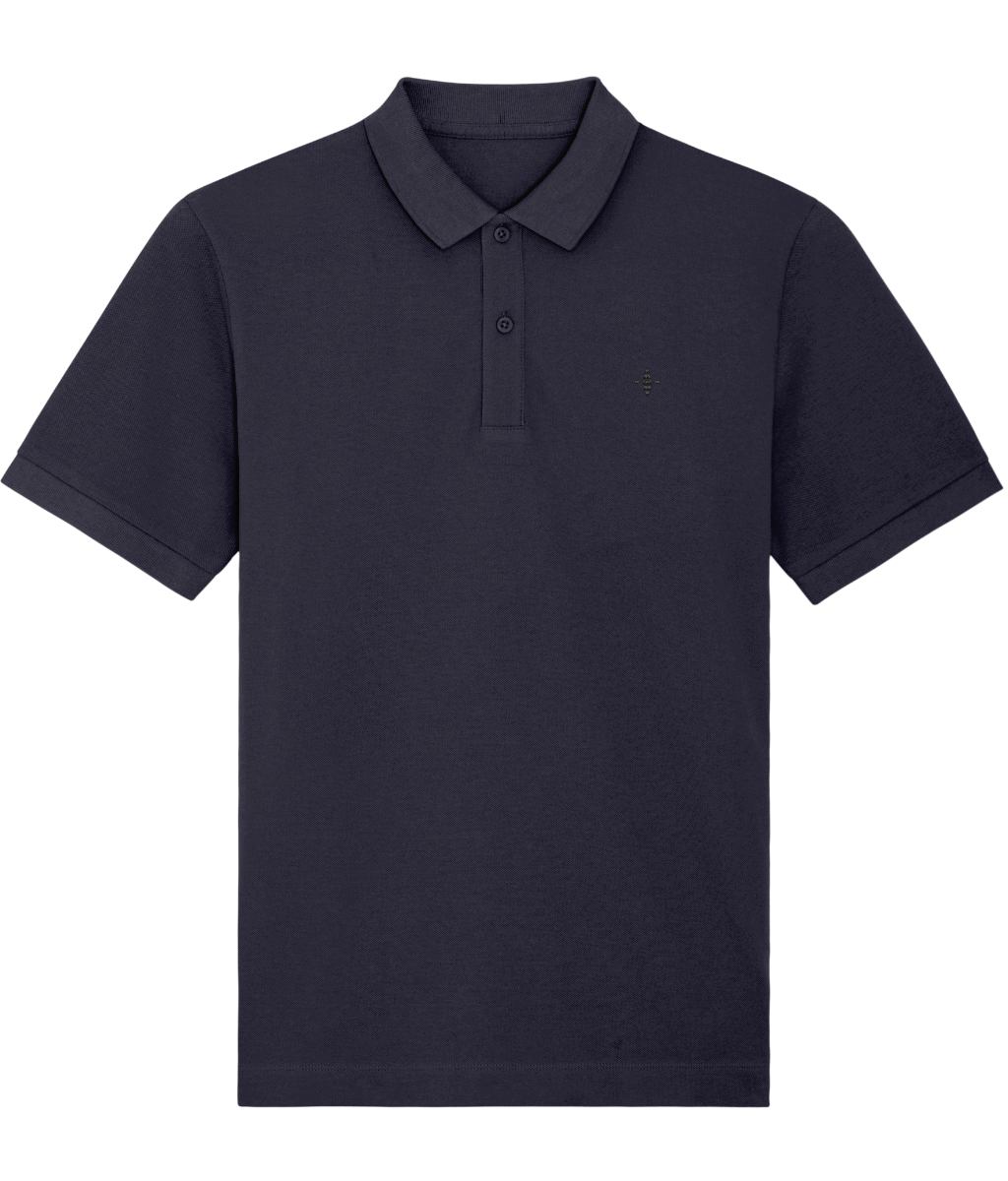 Sunseasand Embroidered Black Logo Plain Polo Shirt