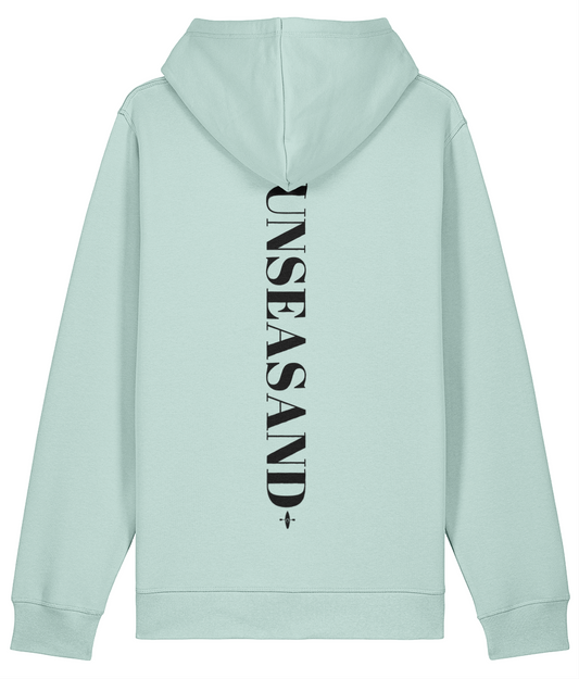 Sunseasand Embroidered Black Logo Printed Back Hoodie