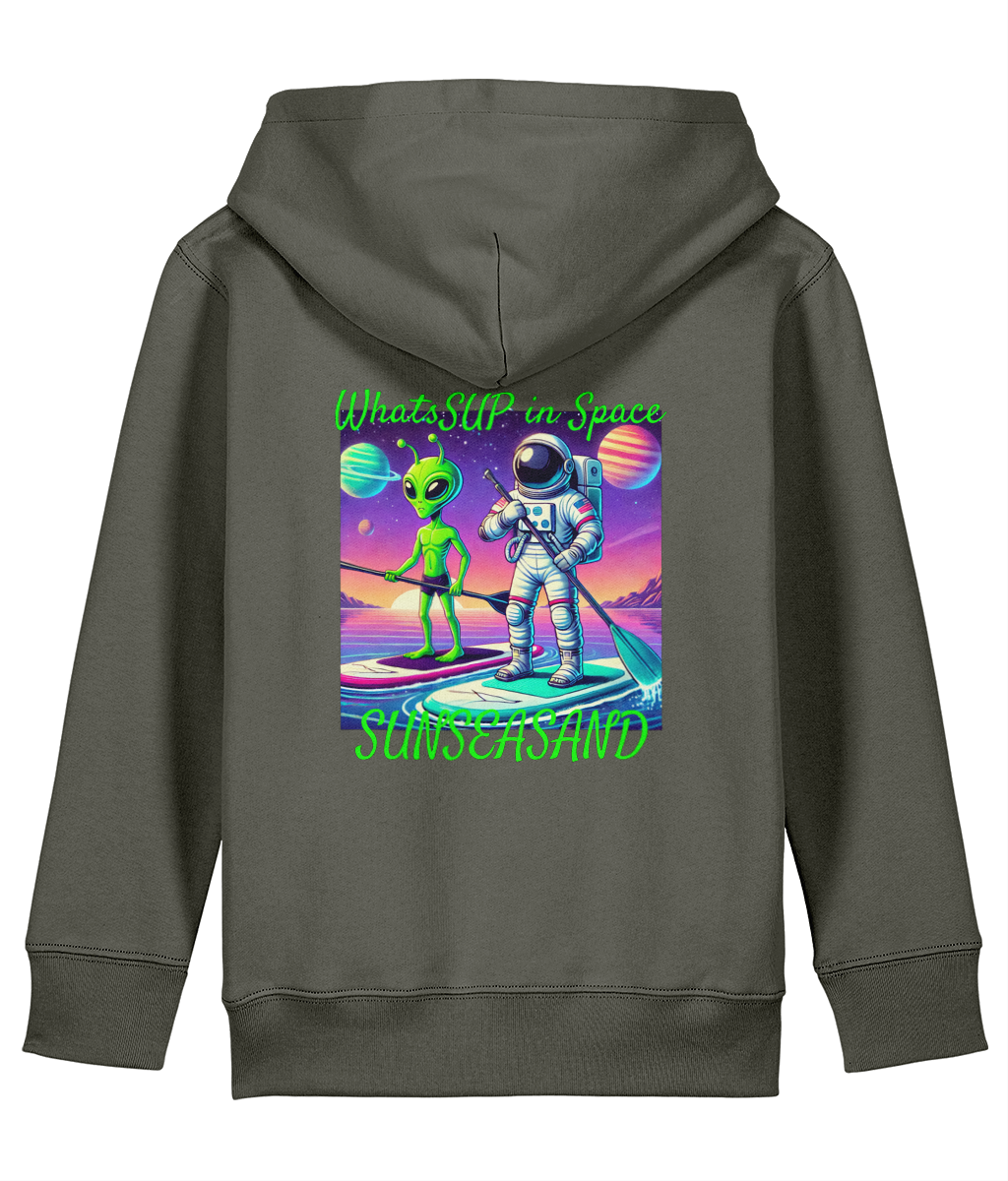 Kids WhatSUP in Space Printed Hoodie