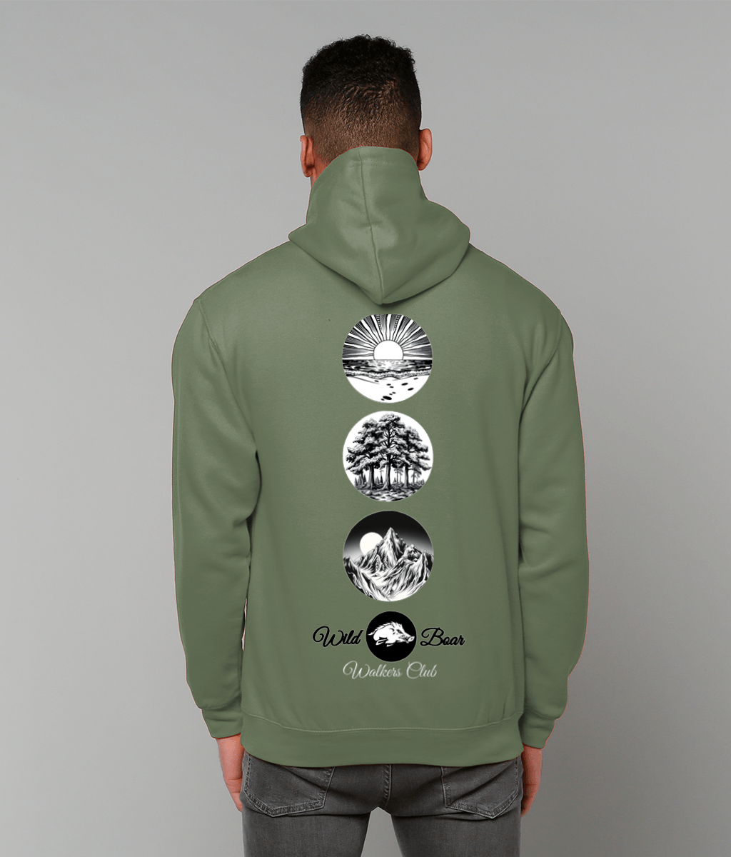 Mens Sunseasand Wild Boar Walkers Club Hoodie