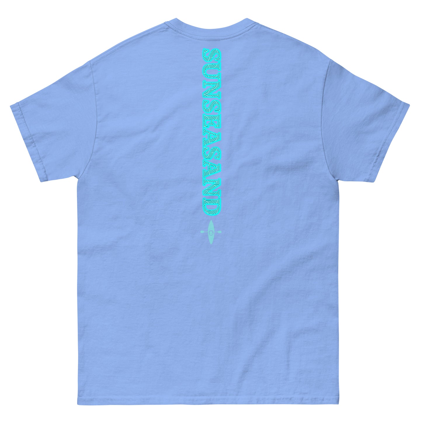 Mens Classic Printed Blue Logo Tee