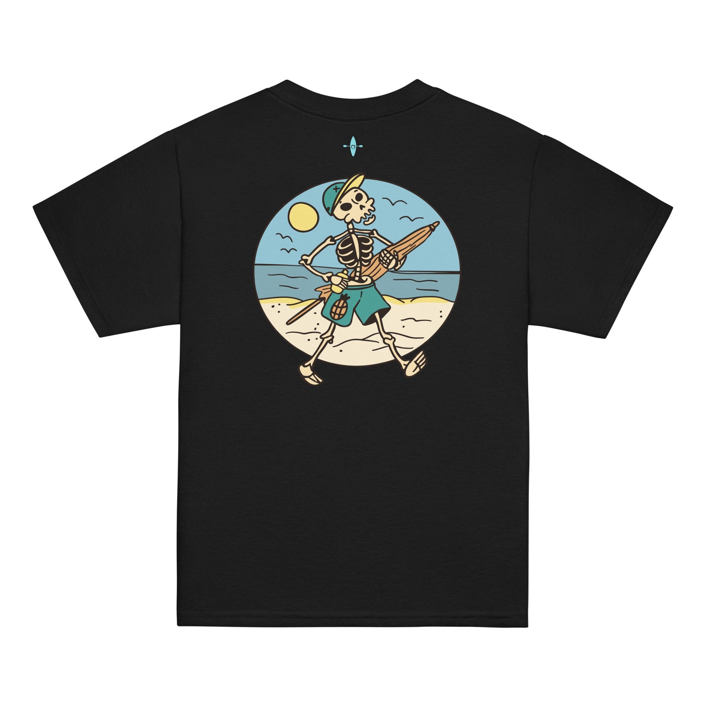 Kids Printed Skeleton Beach Tee