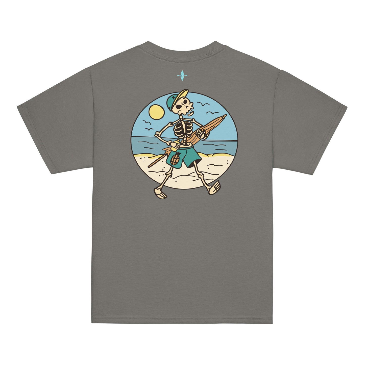 Kids Printed Skeleton Beach Tee